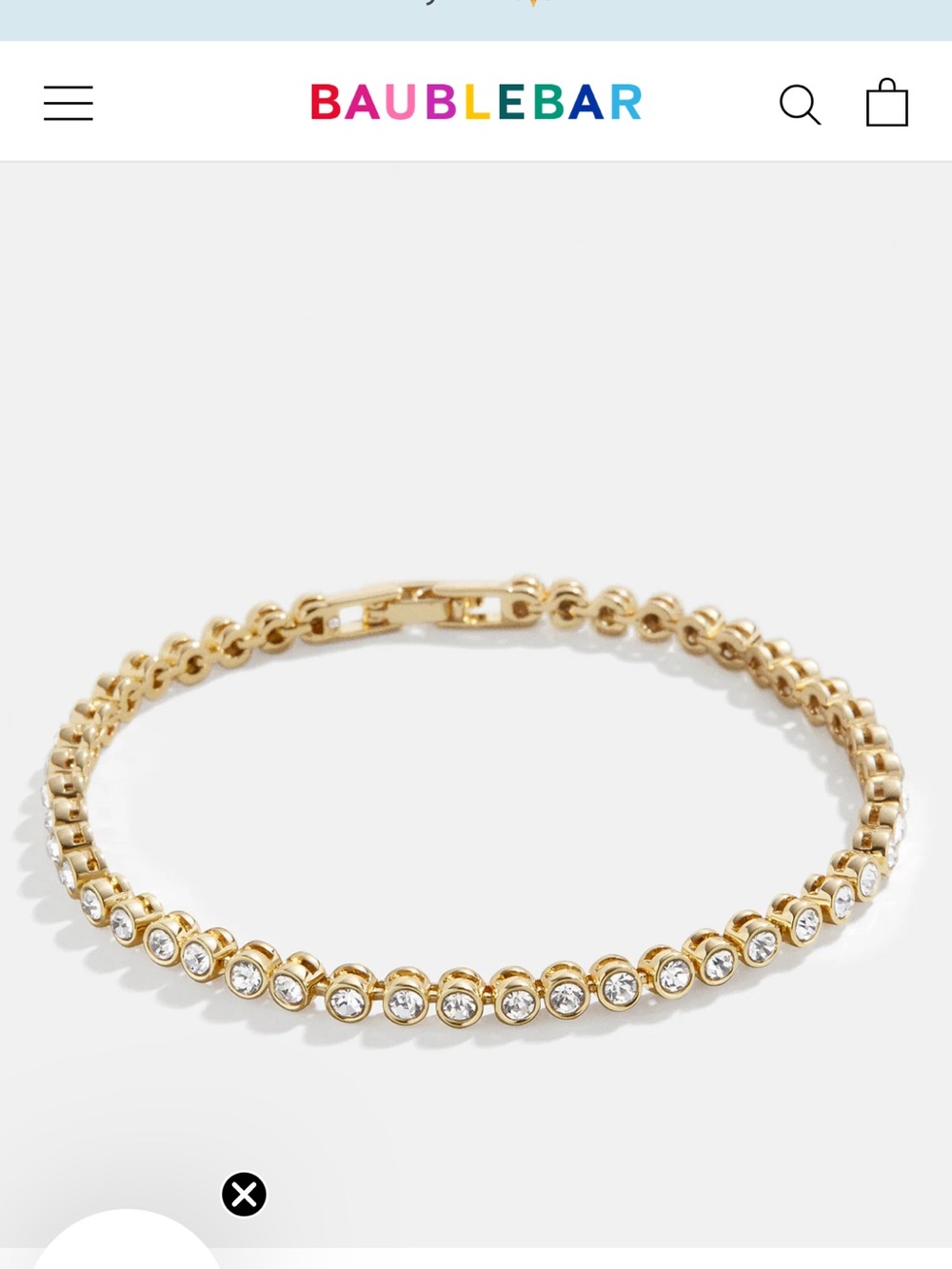 BaubleBar Amalie tennis Bracelet